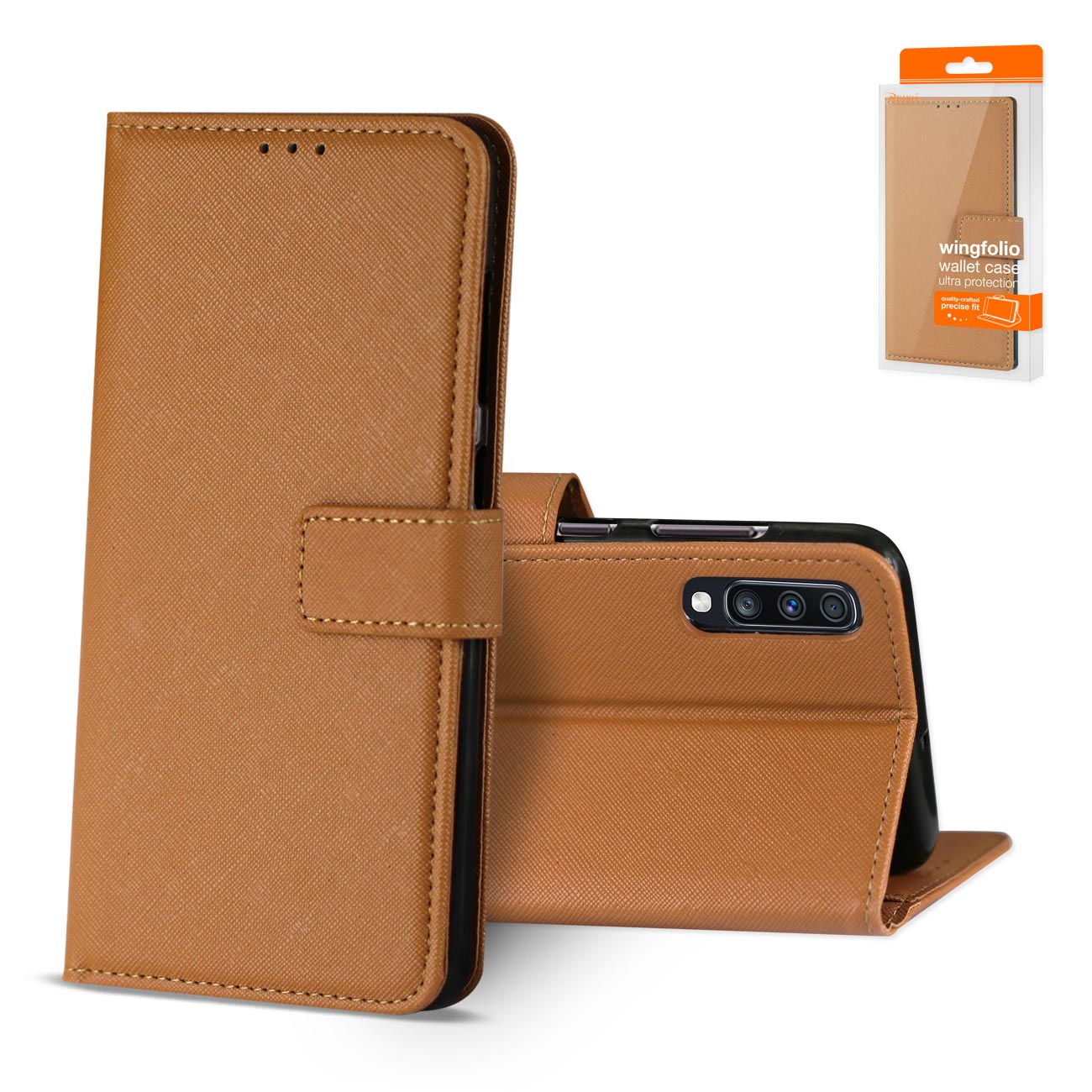 Reiko SAMSUNG GALAXY A70 3-In-1 Wallet Case In BROWN